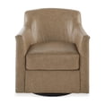 thumbnail image 3 of Bowery Hill Modern / Contemporary Light Brown Swivel Accent Chair, 3 of 5