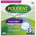 thumbnail image 1 of Polident Overnight Daily Denture Cleanser 40ct, 1 of 7