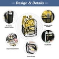 thumbnail image 5 of Ttyddzy Clear Backpack Heavy Duty PVC Transparent Backpack for College Workplace, Yellow, 5 of 8
