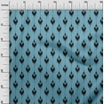 thumbnail image 3 of oneOone Cotton Flex Medium Blue Fabric Asian Ikat Craft Projects Decor Fabric Printed By The Yard 40 Inch Wide, 3 of 4