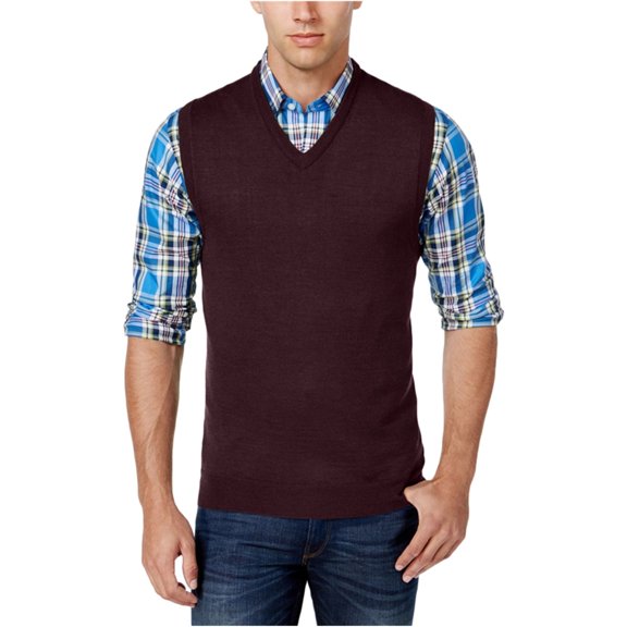 Mens Sweater Vests Purple