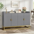thumbnail image 2 of 47.2" Fluted Sideboard with Storage, Modern Media Console Buffet Cabinet with Doors for Living Room, Kitchen, Entryway, 2 of 7