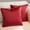 Maroon, variant on Cheer Collection Set of 2 Hollow Fiber Filled Couch Pillows, 18" x 18" - White