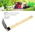 thumbnail image 4 of Hand Digger, Multifunctional Hand Tiller Portable Comfortable Grip  for Crushing and Aerating Soil, 4 of 7