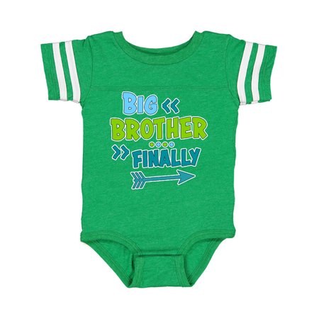 

Inktastic Big Brother Finally with Arrow Gift Baby Boy or Baby Girl Bodysuit