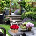 thumbnail image 4 of Rattan Wicker Storage Box Khaki 1Pcs for Gardening, 4 of 7