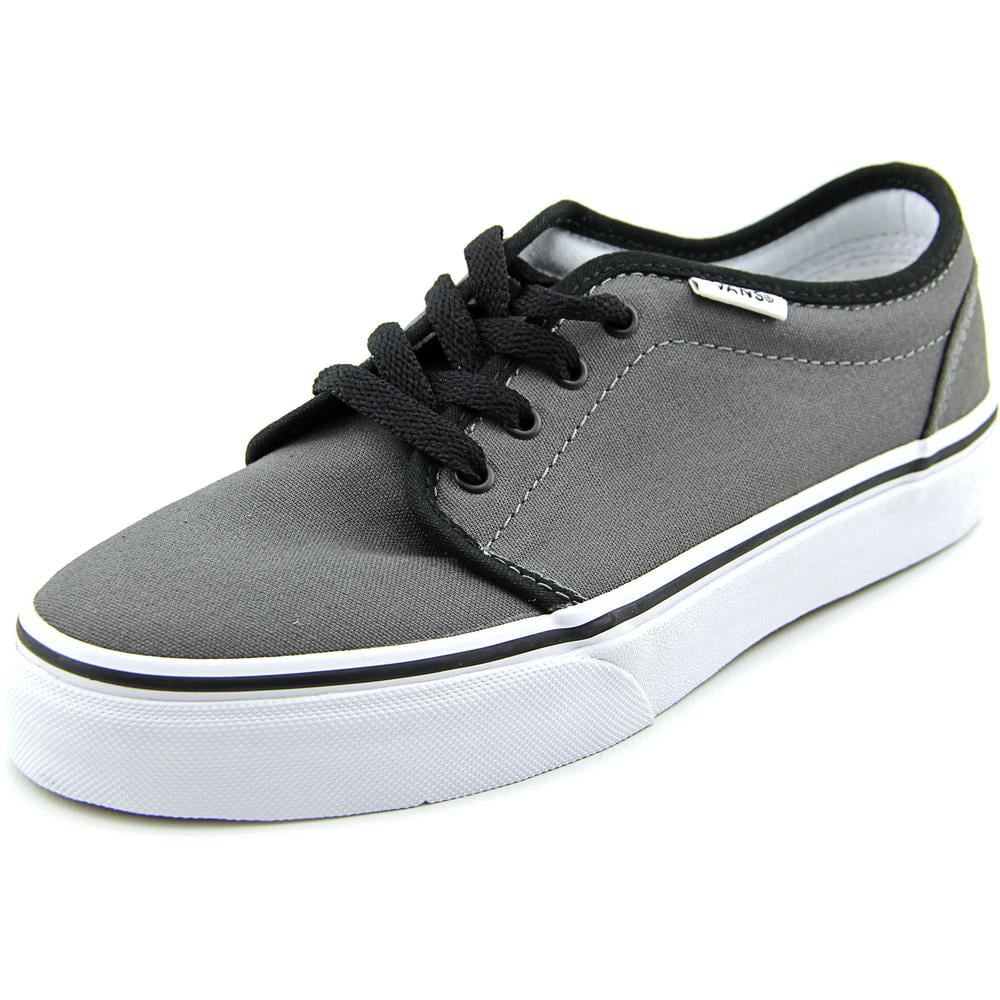 childrens black leather vans