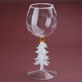 thumbnail image 2 of Christmas Tree Wine Glass Stem Wine Glasses Elegant Wine-Goblet Wine Glass Wine Vintage-Decor Festive-Atmosphere Gifts, 2 of 21