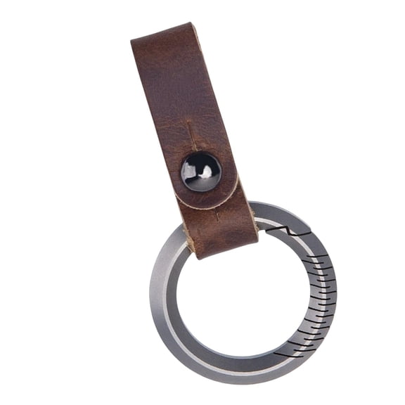 PU Leather Keychain Men and Women Classic Key Chain Holder Business Metal Keyring Waist Belt Buckle