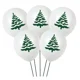 thumbnail image 4 of 15 globos navideños de 10 pulgadas con estampado navideño, globo de látex, Papá Noel, alce, árbol de Navidad, decoración para el hogar, 4 of 5