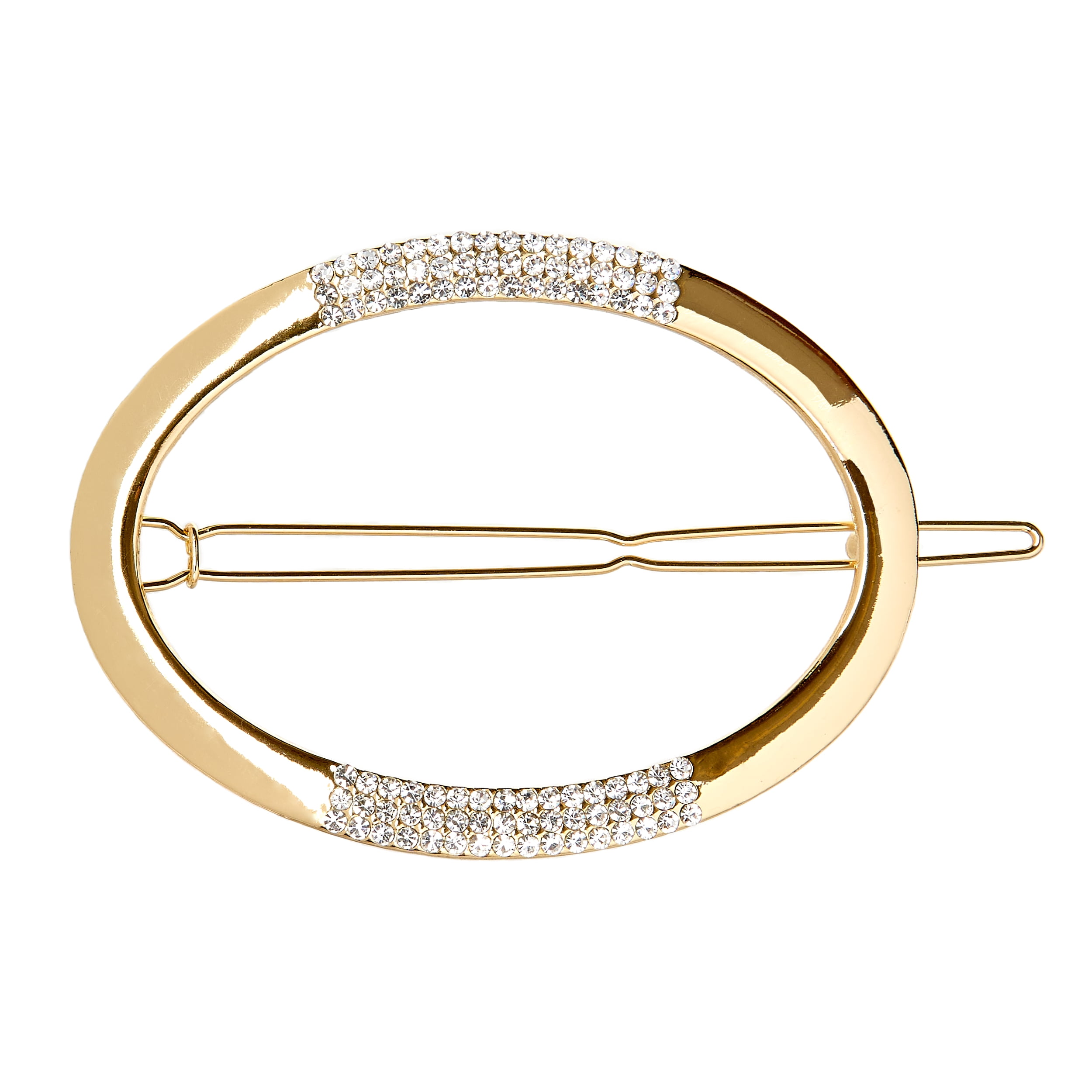 Black Diamond Accessories Gold Crystal Stone Headband and Hairclip Set, 2-Piece