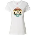 thumbnail image 3 of Inktastic Anchor Nautical Sailing Sunset Women's T-Shirt, 3 of 5