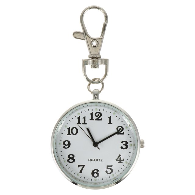 Miangastore 1Pc Quartz Pocket Watch Keychain Alloy Nurse Watch Pendant Student Watch