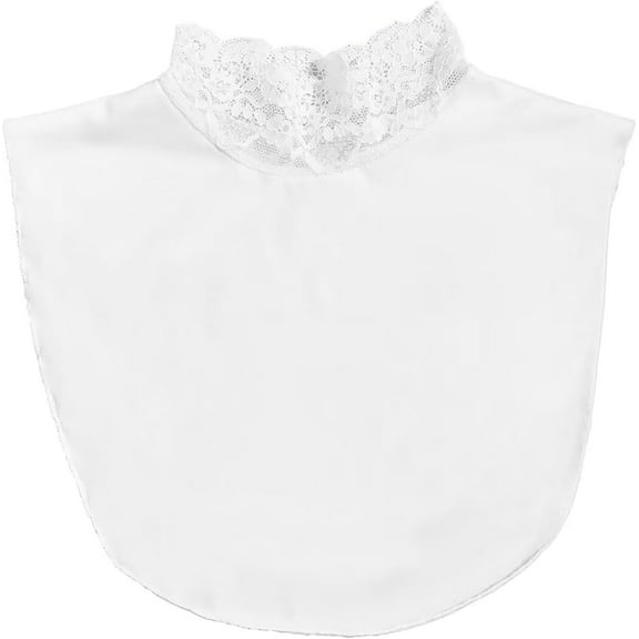 CAILDANL Detachable Lace Elegant Set Half Top Mock Blouse Collar Base Fake Collar Neck Cover for Women Girls