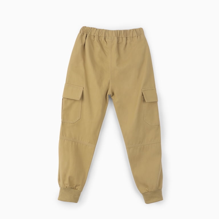 PatPat Boys Cargo Pants with Pockets Cotton Blend photo 4