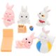 thumbnail image 3 of 8pcs resina adornos simulación simulación de conejito resina artesanía de conejo decoración de resina para micro paisaje, 3 of 6