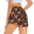 thumbnail image 3 of Disketp Sunflowers with Skull and Hand Print Women's Shorts Workout Shorts for Athletic Gym Running Shorts with Phone Pockets XX-Large, 3 of 8
