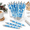 Blue-Christmas, variant on Black and White Musical Note 30 Pack Ballpoint Pens for Office Classroom Journaling