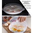 thumbnail image 2 of Huevos fáciles para microondas, Tortilla de huevos para microondas, Apto para microondas, Blanco, para hasta 4 huevos TUNC Sencillez, 2 of 5