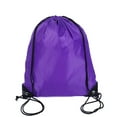 thumbnail image 1 of 5 Pieces Drawstring Bag 210D Polyester Rope Bag Pulling Nylon Oxford Pocket Sack Cinch Tote Gym Storage Backpack - Purple, 1 of 4