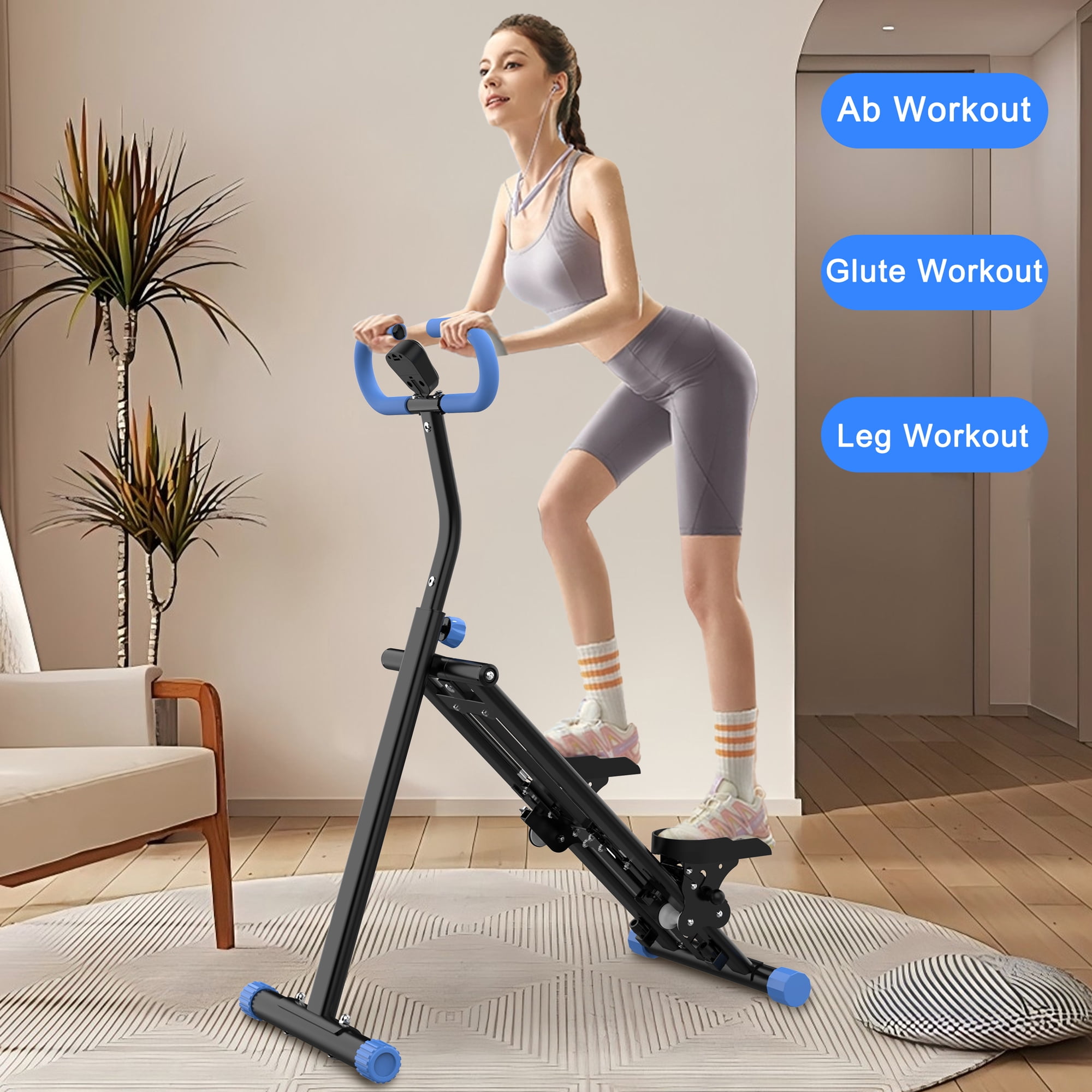 LiviNest Home Vertical Climber Machine: 20-Min Full-Body Workout - 0.5㎡ Space-Saving Foldable Fitness Equipment with Adjustable Handlebar & Digital Display - Stable Frame for Apartment Home Gym