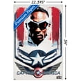 thumbnail image 3 of Marvel Falcon and Winter Soldier - Falcon Illustration Wall Poster with Pushpins, 22.375" x 34", 3 of 3