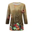 thumbnail image 3 of GDfun Women's Fall Tunic Tops Long Sleeve Plus Size Oversized T-Shirt Loose Fit Long Down Pullover, 3 of 4