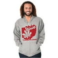 thumbnail image 5 of Ohio Shaped State Pride Buckeye Leaf Zip Up Hoodie Men's Women's Brisco Brands M, 5 of 6