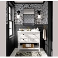thumbnail image 2 of S4Sassy Modern Semi-Circle Geometric Wallpaper- Black Wall Covering,25" x 60" Self-Adhesive Textured Vinyl Wallpaper, Decorative Walls Wrap, Easy DIY Wall Covering For Bedroom, Cabinets, Living Space, 2 of 9