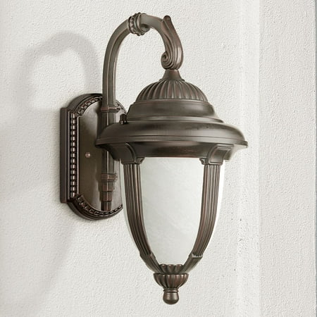 Traditional Front Porch John Timberland Traditional Outdoor Wall Light Fixture Bronze 18 1/2