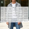 thumbnail image 3 of Miqool Mens Trench Coat Turndown Collar Button Down Long Sleeve Mid Length Winter Casual Business Outerwear Overcoats with Pockets M-XXXL, 3 of 9