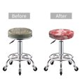 thumbnail image 3 of Red Meat Round Bar Stool Seat Covers, Elastic Round Chair Cover Stool Seat Slipcover Bar Stool Cushions Round Pad for 12-14 inch, 3 of 5