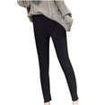 thumbnail image 2 of jsaierl Women's Winter Warm Fleece Lined Leggings Track Pants Thermal Jogger High Waist Control Keep Warm Sweatpants Plush Pant, 2 of 7