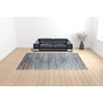 thumbnail image 2 of HomeRoots 513530 10 x 14 ft. Blue Ivory & Orange Abstract Power Loom Stain Resistant Rectangle Area Rug, 2 of 4