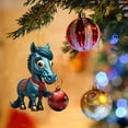 thumbnail image 4 of 2D Cartoon Horse Step On Small Acrylic Pendant Accessories, 4 of 9