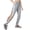Grey, variant on Womens Pants Casual Athletic Snap Button Pants Spring Fall With Side Button Loose Fit Cuffed Sweatpants Full Snap Track Pants
