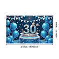 thumbnail image 3 of Blue Balloons Birthday Banner Decorative Design Birthday Event for Adult Celebration Indoor Decoration, 3 of 6