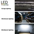 thumbnail image 6 of T8 4ft LED Shop Light Fixtures,Linkable, V Shape, 50W 5000K Daylight, 25-Pack, 6 of 7