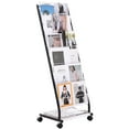 thumbnail image 1 of STAWAY 6-Tier Brochure Display Rack - Mobile Magazine Stand with Lockable Wheels, Perfect for Offices, Exhibitions & Trade Shows - Organize Literature Stylishly, 1 of 9