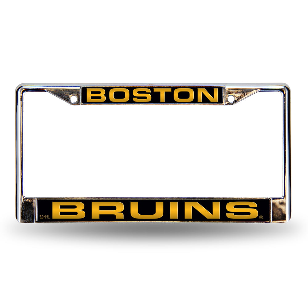 Boston Bruins Laser Etched Chrome License Plate Frame - Walmart.com