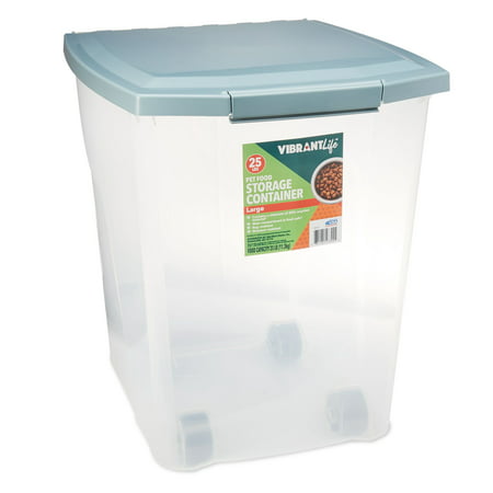 Vibrant Life Pet Food Storage Container, Large, 25