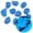 Sapphire blue, variant on 300Pcs Glow in The Dark Pebbles Stones, DIY Decorative Luminous Stones, for Garden Lawn Yard, Pathway, Potted Plants, Fish Tank, Aquarium, Green