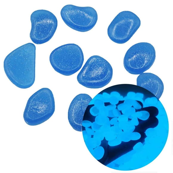TIELUTT Glow in the Dark Pebbles Luminous Stones Rocks for Garden Decorative Wagon for Garden Stone Edging for Landscaping Garden Stone Decorations Aquarium Pebbles Small Mulch for Landscaping Bags