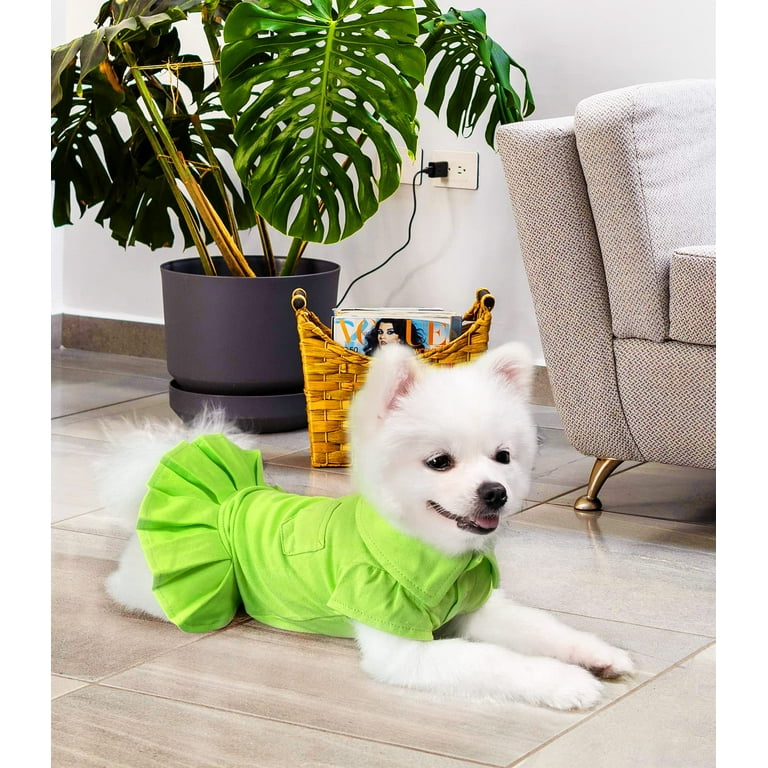 Topkins Dog Dress, Dog Polo Dresses for Small Medium Dogs Girl, Dog  Sundress, Dog Wedding Dress, Dog Birthday Dress with Pleated Hem for  Spring, Summer, Autumn (Green, M) - Walmart.com