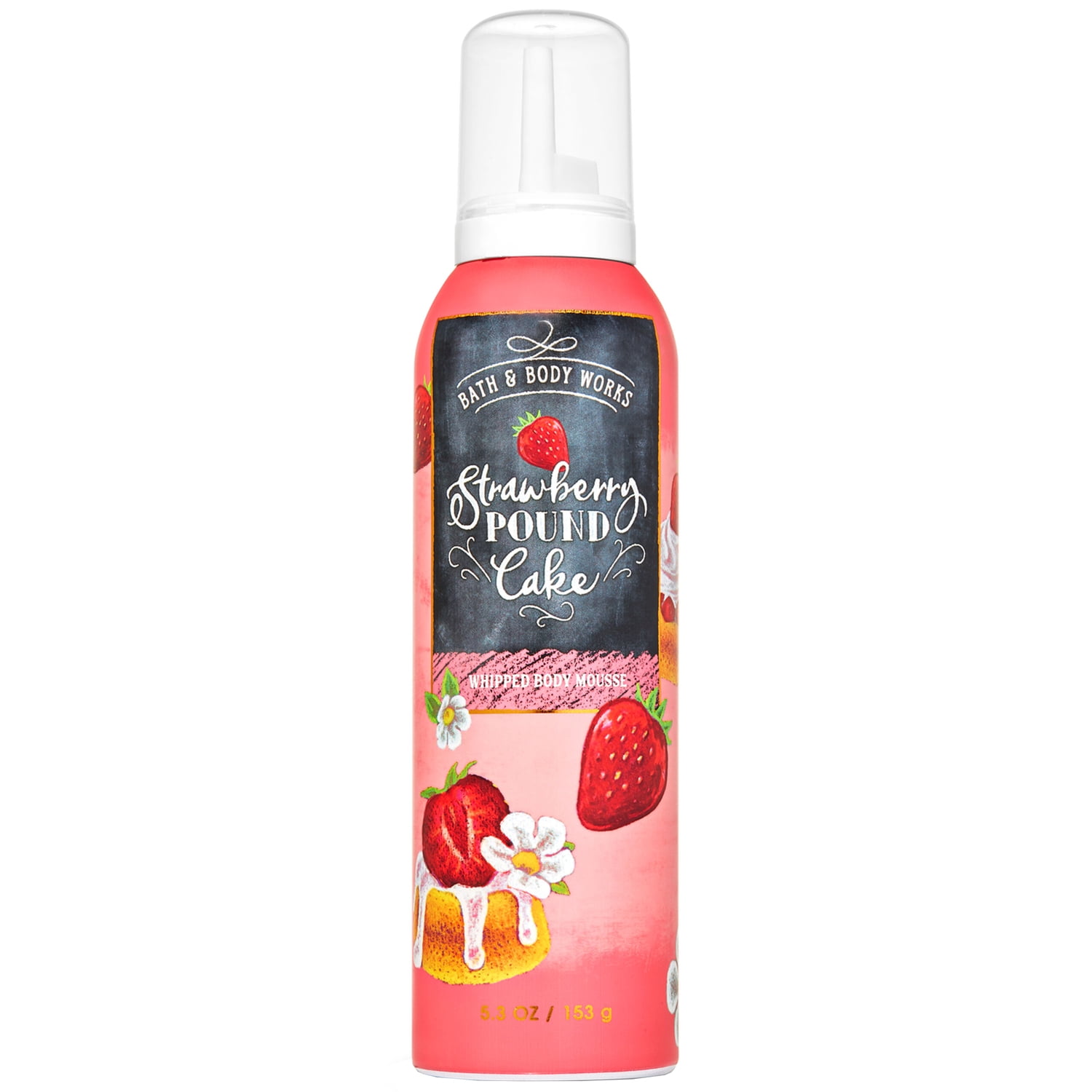 Bath and Body Works SSTRAWBERRY POUND CAKE Whipped Body Mousse 5.3 oz