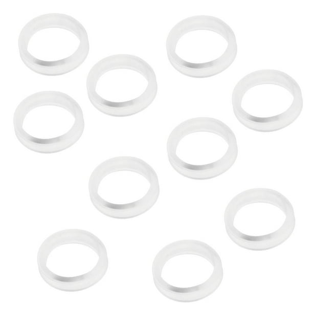 10 protectores de dedos transparentes para tijeras de peluquería Claro