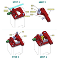 thumbnail image 4 of 5X Extruder Kit, Replacement Aluminum Extruder Drive Feed for 3/3 Pro -10, -10S,1.75mm, 4 of 8