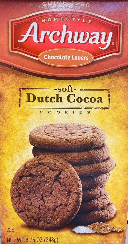 4x Archway Homestyle Soft Dutch Cocoa Chocolate Lovers Cookies 8.75Oz - 4 BOXES