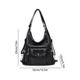 thumbnail image 3 of Convertible Handbag Tote Shoulder Bag Large Capacity Multi Pocket Organizer Secure Zipper Closure 3in1 Carry Top Handle Crossbody Wear Stylish Vintage Fashion Purse for Work Travel Shopping Daily Use, 3 of 8