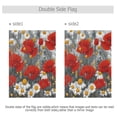 thumbnail image 4 of 28x40 inch Double-Sided Garden Flags Banners Vibrant Outdoor Decor for House Patio Outdoor Red Flowers and Daisies, 4 of 6
